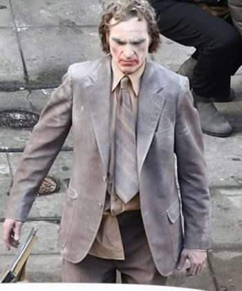 Joker Folie à Deux Joaquin Phoenix Suede Leather Coat