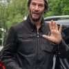 Keanu Reeves John Wick Chapter 4 Black Leather Jacket