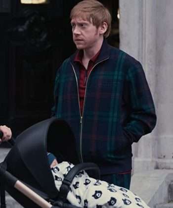 Rupert Grint TV Series Servant Julian Pearce Bomber Plaid Jacket