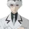 Anime Series Tokyo Ghoul Ken Kaneki White Leather Trench Coat