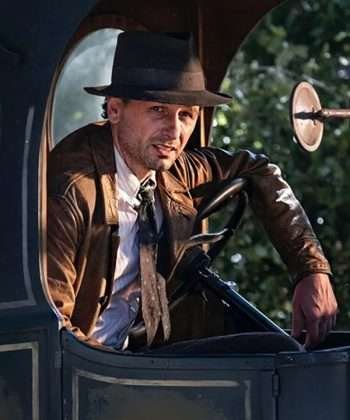 Perry Mason Matthew Rhys Brown Leather Jacket
