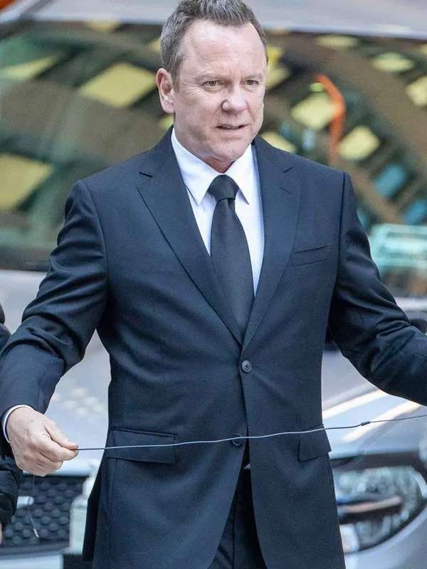 Kiefer Sutherland Rabbit Hole Season 01 John Weir Black Suit