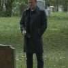 John Weir Rabbit Hole 2023 Kiefer Sutherland Black Cotton Coat