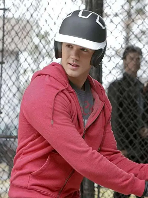 Steven R. McQueen The Vampire Diaries Red Hooded Jacket