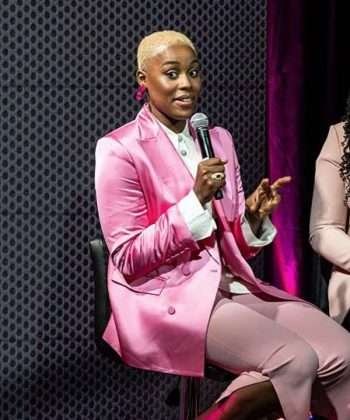 TV Series Harlem 2023 Tye Reynolds Premiere Night Pink Blazer