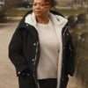 The Equalizer Robyn McCall Black Shearling Coat