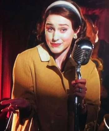 The Marvelous Mrs. Maisel Rachel Brosnahan Brown Cotton Coat