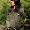 Claudia Winkleman The Traitors 2023 Green Wool Coat