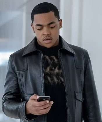 Michael Rainey Jr Power Book II Ghost S02 Tariq St Patrick Black Leather Jacket