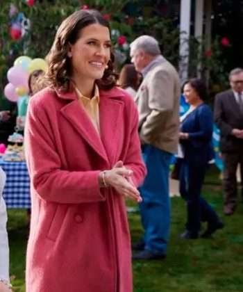 Jordana The Blessing Bracelet 2023 Morgana Wyllie Pink Wool Trench Coat