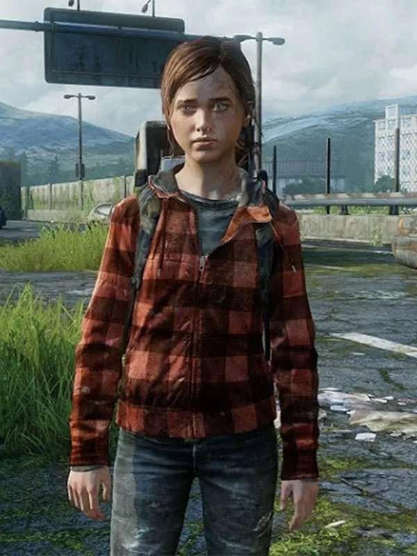 The Last of Us Part II 2020 Ellie Checkered Hooded Jacket