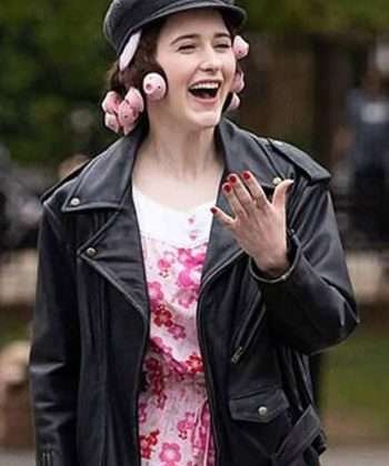 TV Series The Marvelous Mrs. Maisel Miriam Maisel Biker Jacket