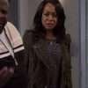 Tichina Arnold The Neighborhood Season 3 Green Leather Biker Jacket