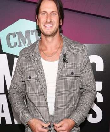 Russell Dickerson CMT Music Awards Gray Cotton Checkered Jacket