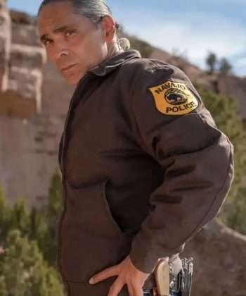 Zahn McClarnon Dark Winds Joe Leaphorn Brown Cotton Jacket
