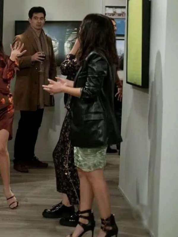 How Met Your Father Francia Raisa Leather Blazer