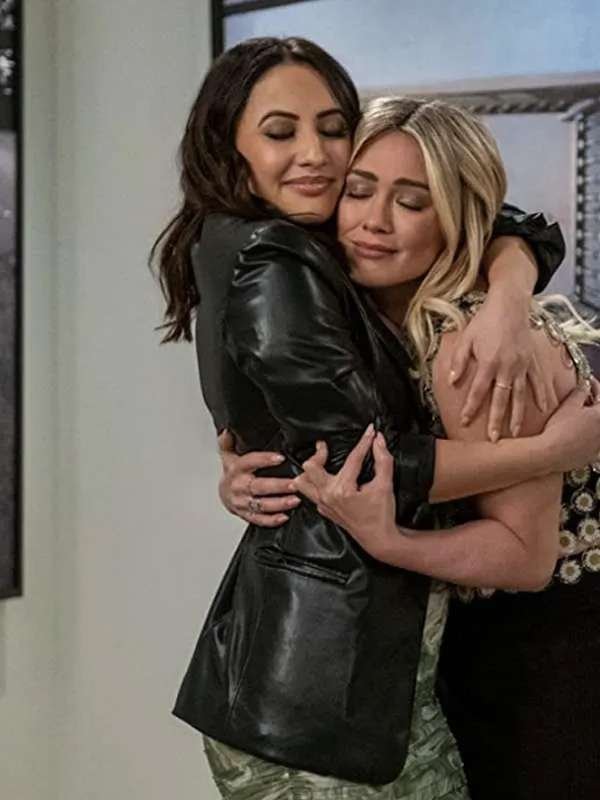 How I Met Your Father Francia Raisa Leather Blazer