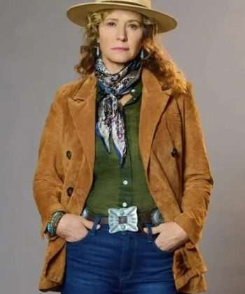 Nancy Travis TV Series Ride 2023 Isabel McMurray Brown Coat