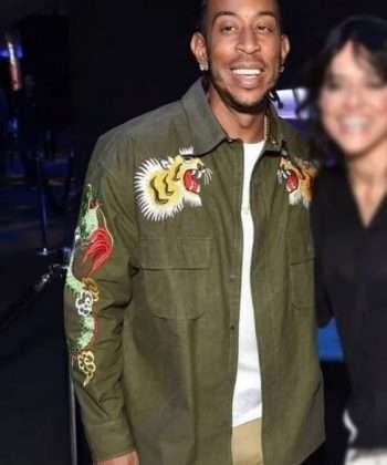 Tej Fast X Ludacris Green Cotton Jacket