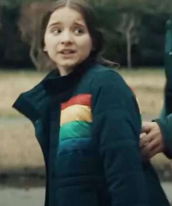 Gwen The Black Phone Madeleine McGraw Blue Puffer Jacket