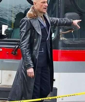 Doctor Thaddeus Sivana Shazam Mark Strong Black Leather Trench Coat