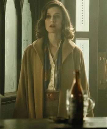Emma Paetz TV Series Pennyworth Martha Kane Brown Wool Trench Coat