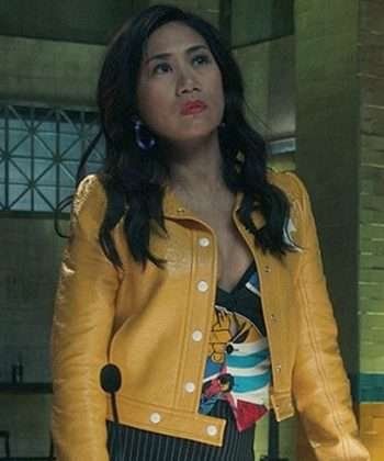 Liza Lapira The Equalizer Season 03 Melody ‘Mel’ Bayani Yellow Leather Jacket