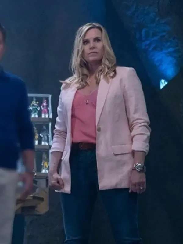 Mighty Morphin Power Rangers Once & Always Catherine Sutherland Pink Cotton Blazer