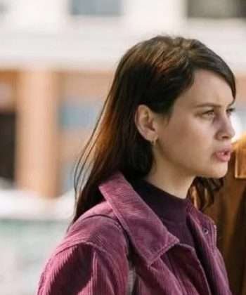 Milena Smit The Snow Girl Purple Jacket