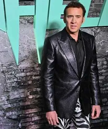 Conde Drácula Renfield (2023) Nicolas Cage Black Blazer Coat