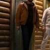 David Castañeda Poker Face Brown Hooded Jacket