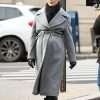 Rachel Weisz Dead Ringers 2023 The Mantle Twins Grey Long Wool Coat
