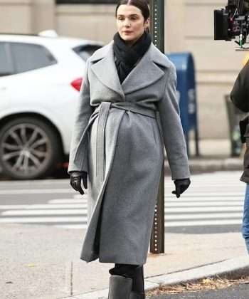 Rachel Weisz Dead Ringers 2023 The Mantle Twins Grey Long Wool Coat