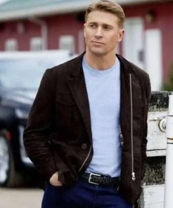 Gus Booker Ride 2023 Tyler Jacob Moore Brown Suede Leather Jacket