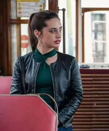 Sole Sky High S01 Asia Ortega Black Leather Jacket