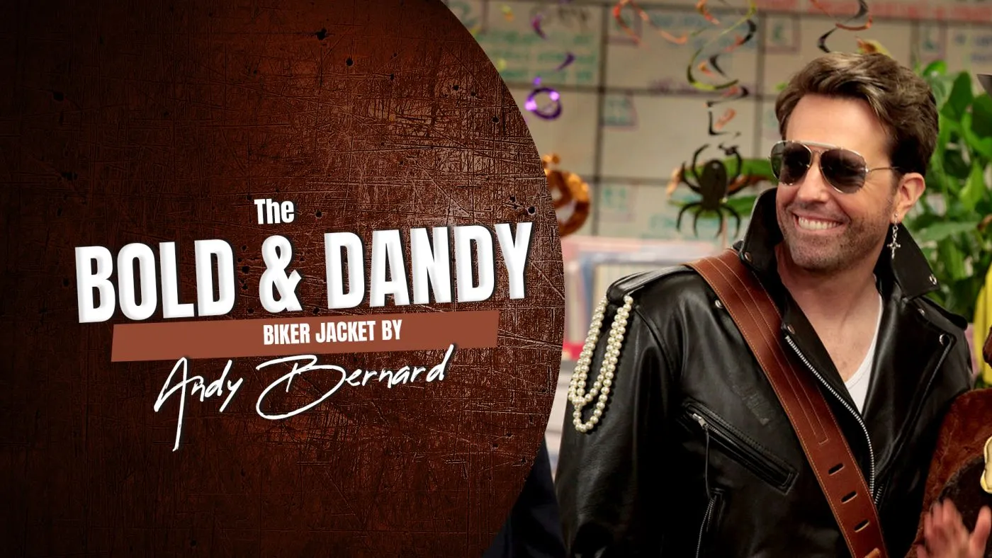 THE BOLD AND DANDY BIKER JACKET BY ANDY BERNARD
