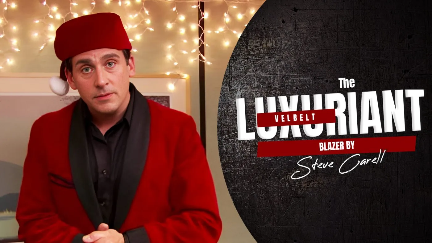 THE LUXURIANT VELBELT BLAZER BY STEVE CARELL