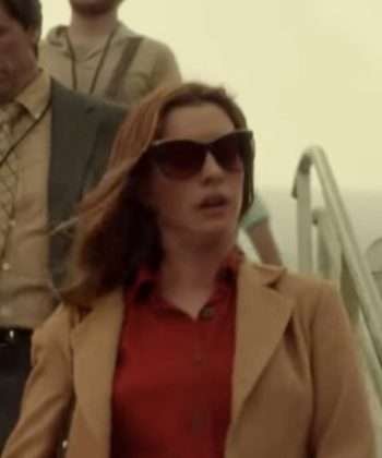 Elena McMahon The Last Thing He Wanted Anne Hathaway Brown Blazer