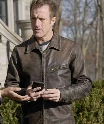 Alert Missing Persons Unit 2023 Jason Grant Brown Leather Jacket