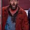 Movie The Machine (2023) Bert Red Cotton Jacket