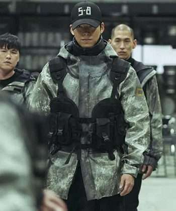 5-8 Black Knight 2023 Kim Woo-bin Grey Hooded Jacket