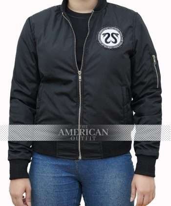 CRSSD Black Bomber Jacket