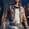 Cal Kestis 2023 Brown Leather Jacket