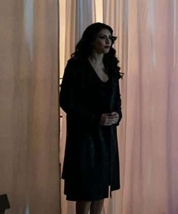 Ruby Snakeskin Casting Kill Rachel Chima Black Trench Coat