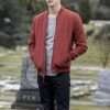 The Flash Barry Allen Red Quilted Bomber Jacket