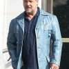 Jackson Healy The Nice Guys Russell Crowe Blue Leather Jacket
