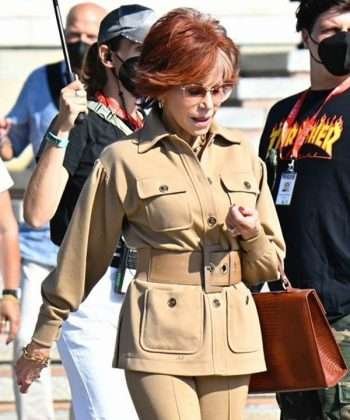 Jane Fonda Book Club The Next Chapter Vivian Brown Wool Coat