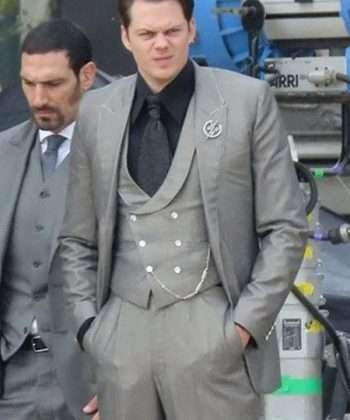 Bill Skarsgård John Wick Marquis 2023 Grey Suit
