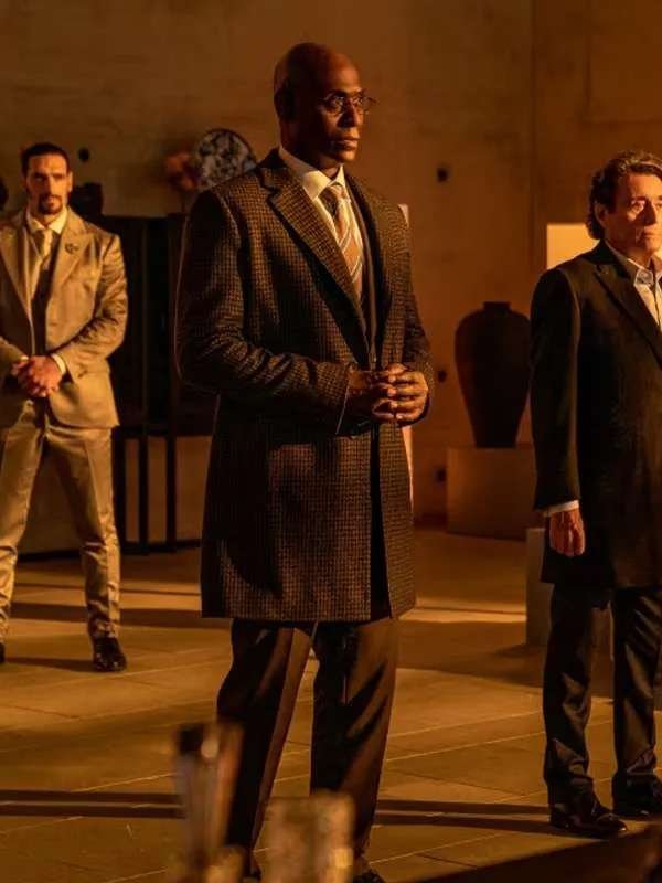 John Wick Chapter 4 Lance Reddick Brown Coat