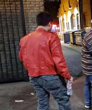 Leonard Zhang Amityville Apt Red Leather Jacket